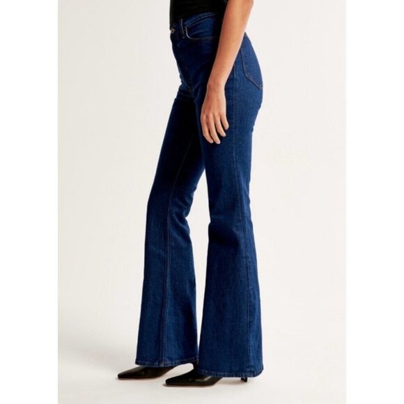 Abercrombie & Fitch The Vintage Flare High Rise Jean Blue Size 25/0 Long - Picture 5 of 16